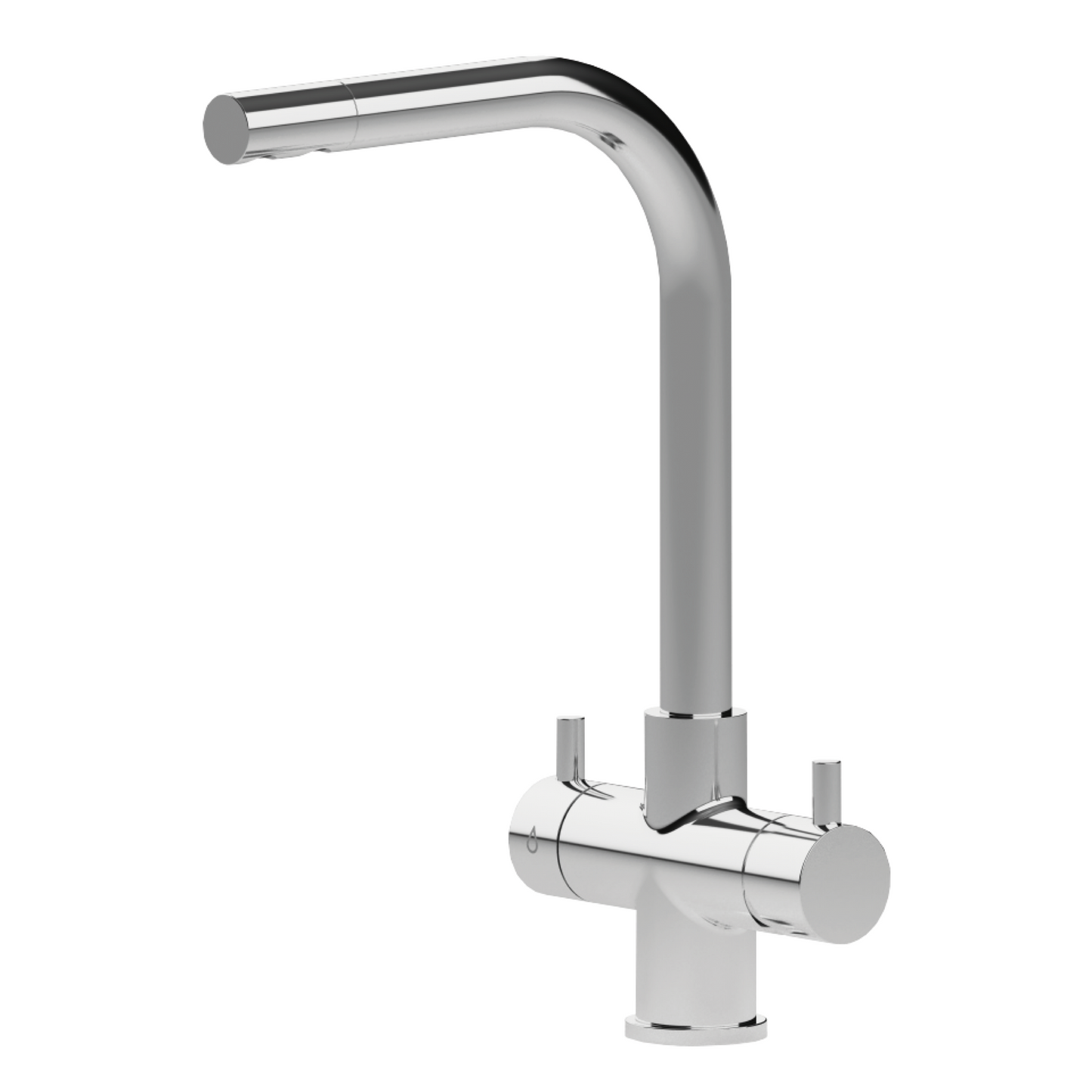 Grifo de cocina de 4 vías Sorrento Cromo | Diseño europeo Made in Italy