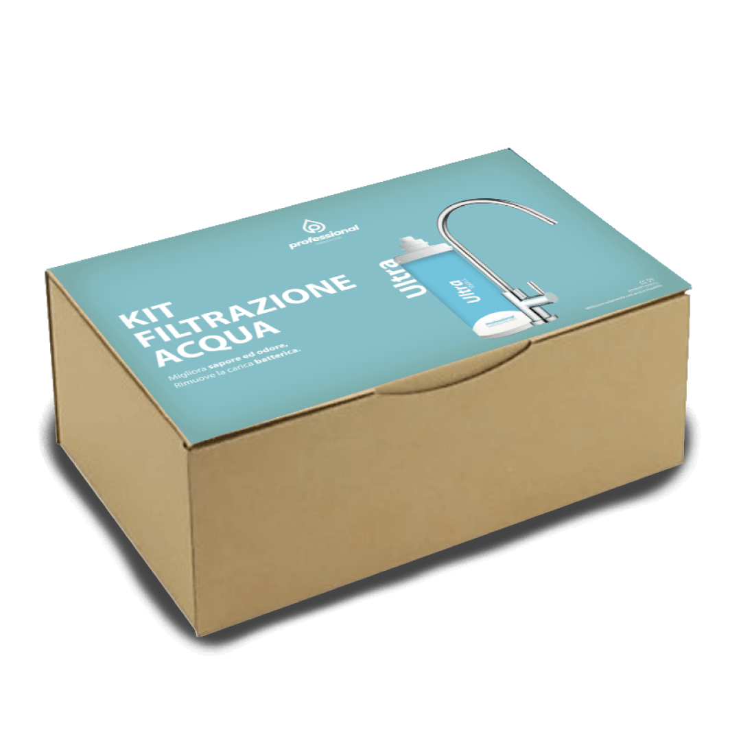 Professional Water Filter Kit Ultrafiltrazione acqua con filtro Ultra Small- Acqua Liscia - AcquaVitale