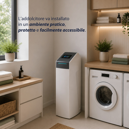 Shield Smart WiFi – Addolcitore Acqua Cabinato 30L | 4-6 Persone