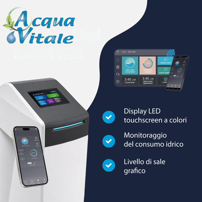Shield Smart WiFi – Addolcitore Acqua Cabinato 30L | 4-6 Persone