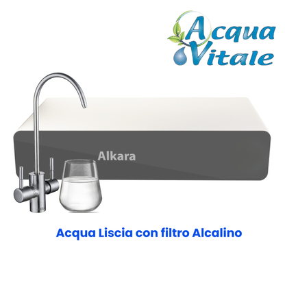 Alkara – Osmosi Inversa Ultraslim con Filtro Alcalino | 2 Vie Liscia
