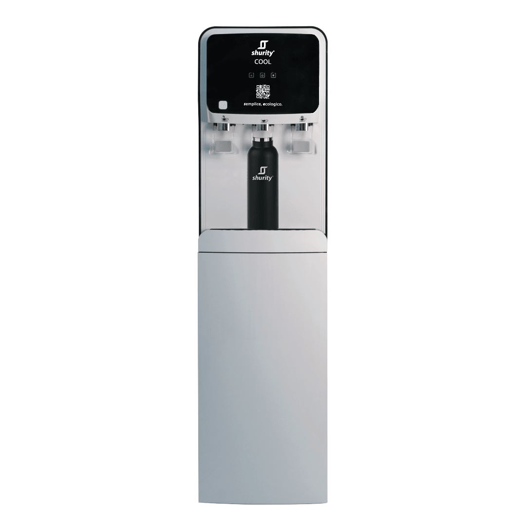 Cool Dispenser Acqua Refrigerata a Colonna con Osmosi Inversa – 3 vie acqua fredda, calda e ambiente - AcquaVitale