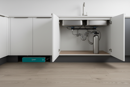 Depuratore nella parte bassa e bombola sotto lavello