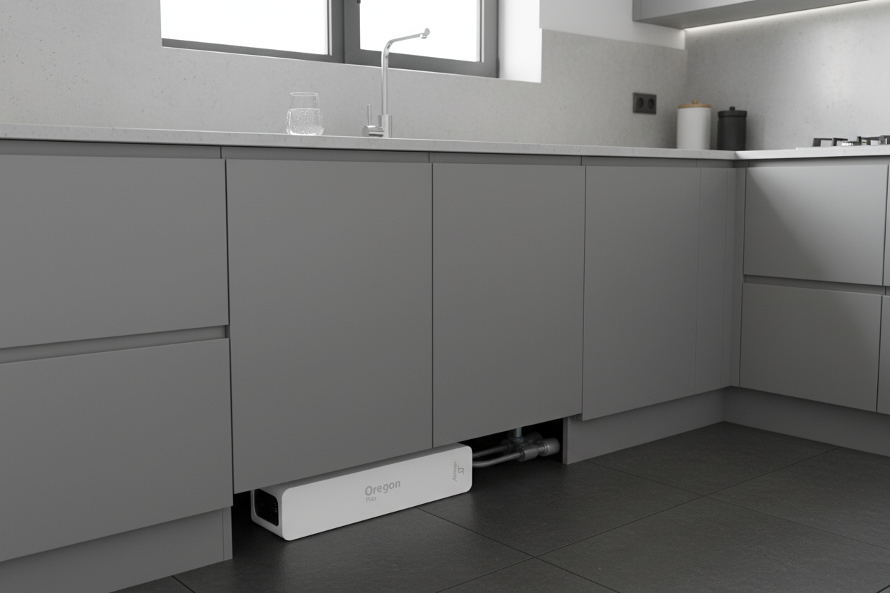 Depuratore Oregon Plus orizzontale nel sottozoccolo