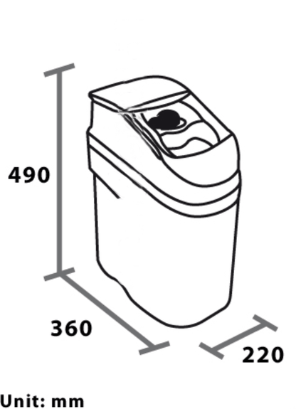 Maine Addolcitore acqua Cabinato Slim 4,5 lt. Resina, 300lt. Acqua – Per Macchinari - AcquaVitale