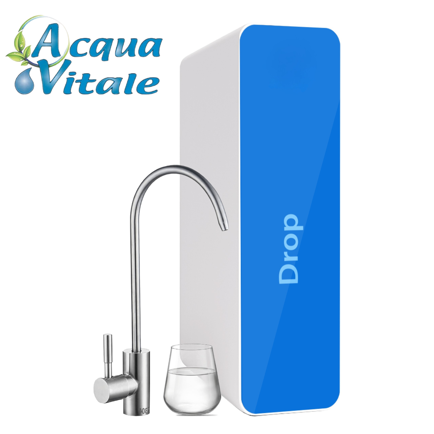 Drop – Depuratore Acqua a Microfiltrazione Sottolavello | Senza Corrente