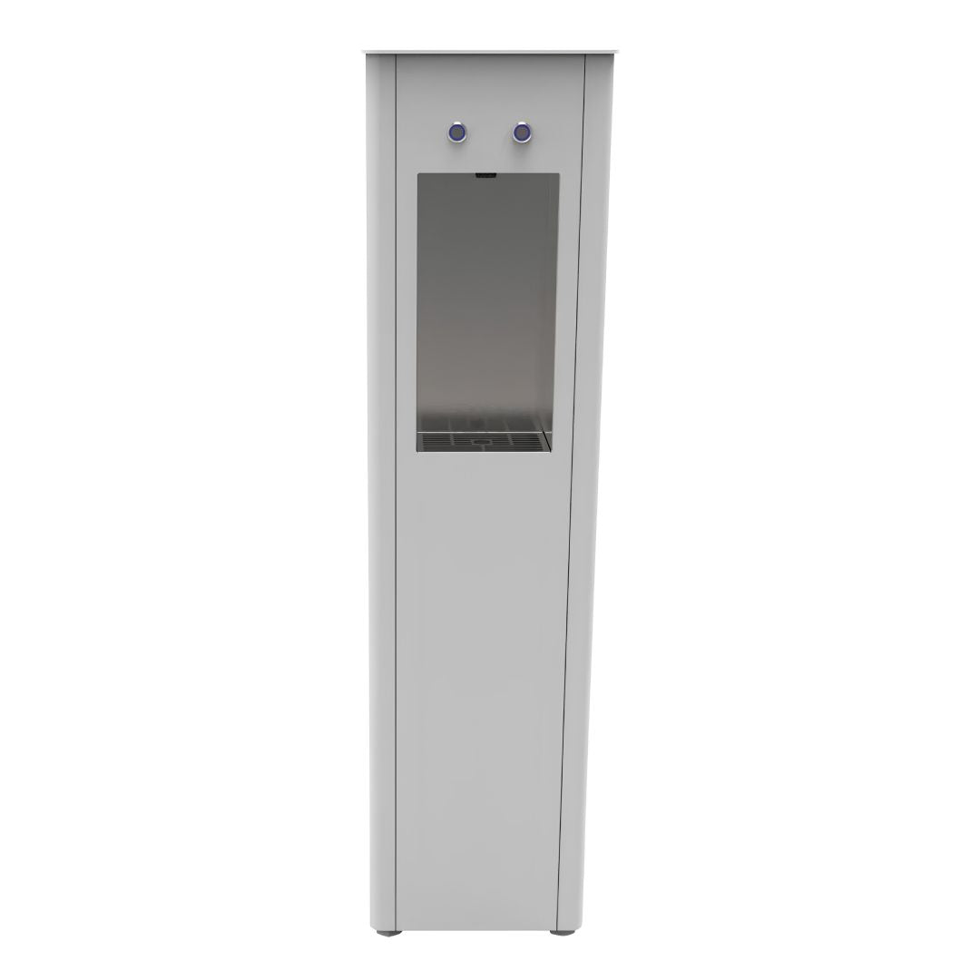 Office Dispenser Acqua a Colonna 2 Vie – Acqua Liscia Fredda e Ambiente | Kit Installazione Incluso | AcquaVitale®