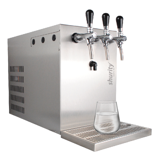 Idaho Refrigeratore acqua con Filtrazione 80Lt/h. Soprabanco – 3 vie, Liscia, Gassata e Fredda