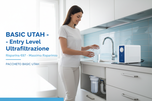 Pacchetto BASIC UTAH - Sistema depuratore ultrafiltrazione entry level completo AcquaVitale