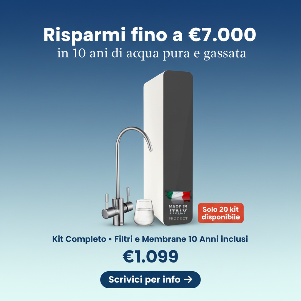 Kit Completo Acqua Pura e Gassata Oregon Eco con filtri 10 anni