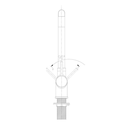 Miscelatore 520 Rubinetto da cucina 5 vie 3/8″ Cromo