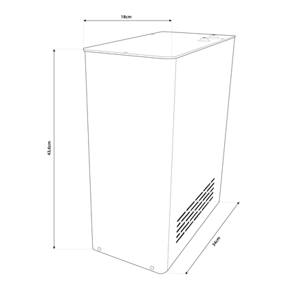 Micro Fresh Home Refrigeratore acqua con Filtrazione 15Lt/h. Sottolavello – 2 vie, Liscia e Fredda