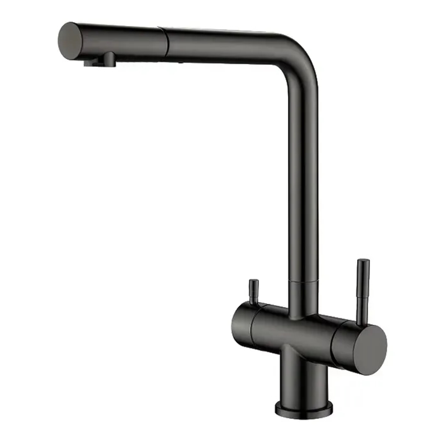Grifo de cocina mezclador 382 con ducha extraíble de 3 vías 3/8” Cromo