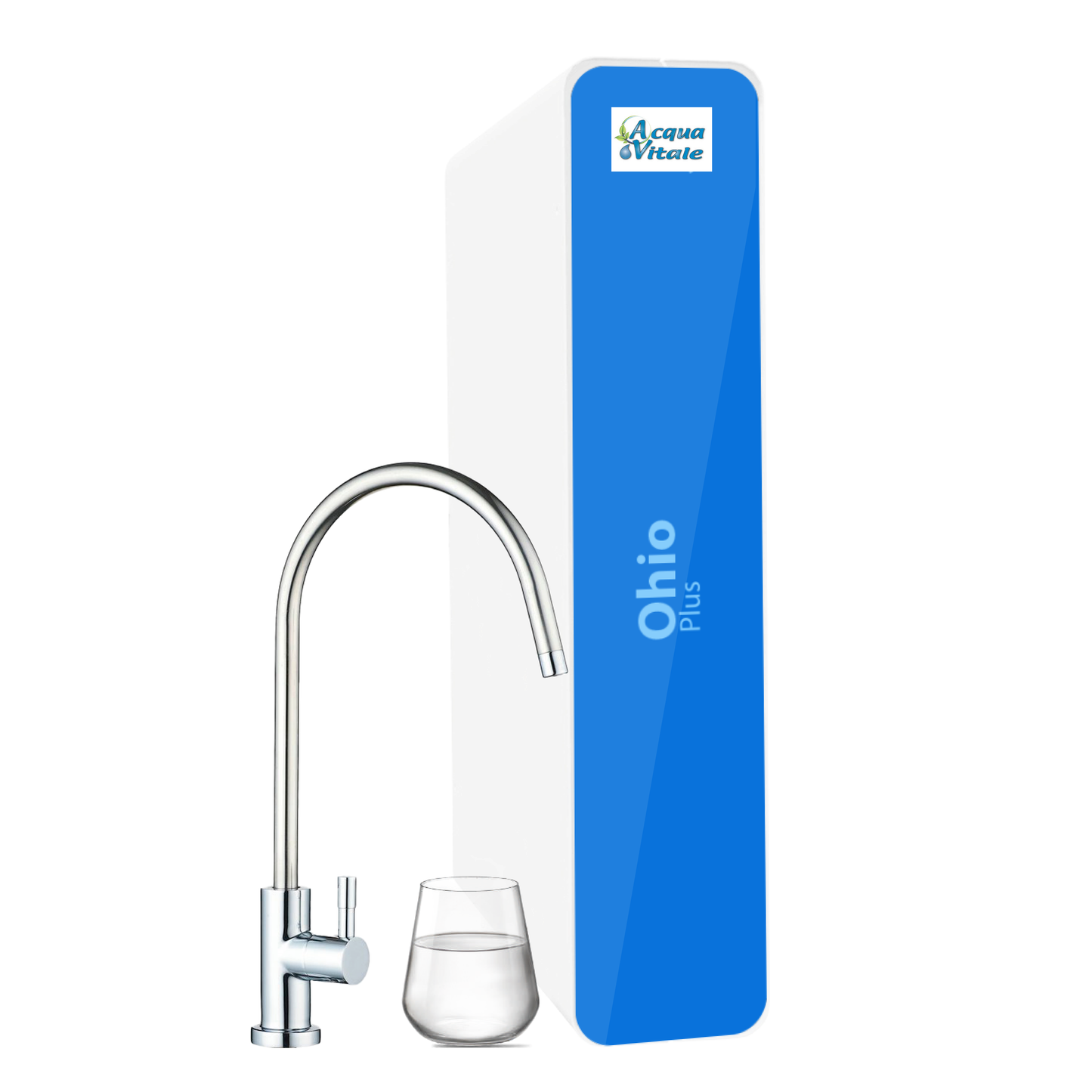 Purificador de agua Ohio Plus con filtración debajo del fregadero: 1 vía, suave 