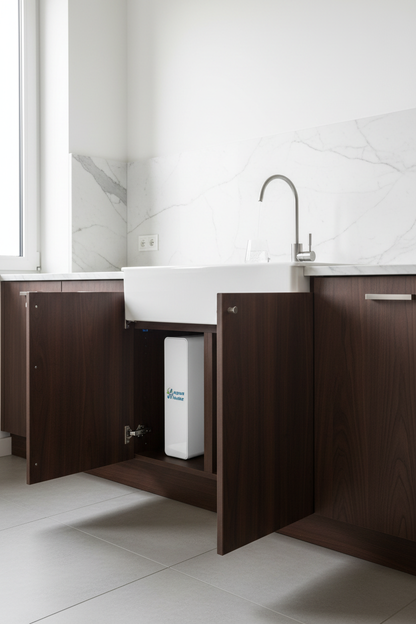 Osmia Elite bianco - sottolavello cucina legno scuro
