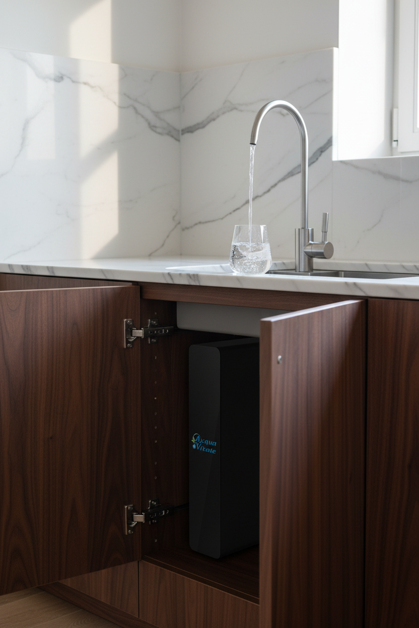 Osmia One nero - sottolavello cucina legno scuro