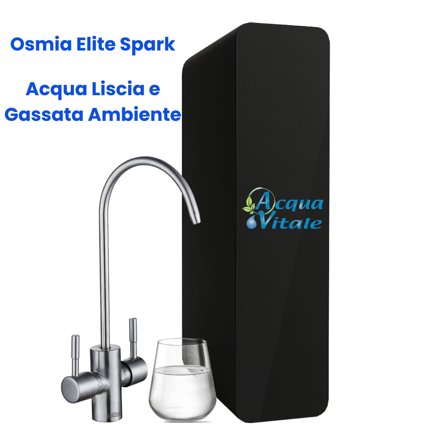 Depuratore Osmosi Inversa Diretta Osmia Elite Spark - Sottolavello 2 Vie Acqua Liscia e Gassata