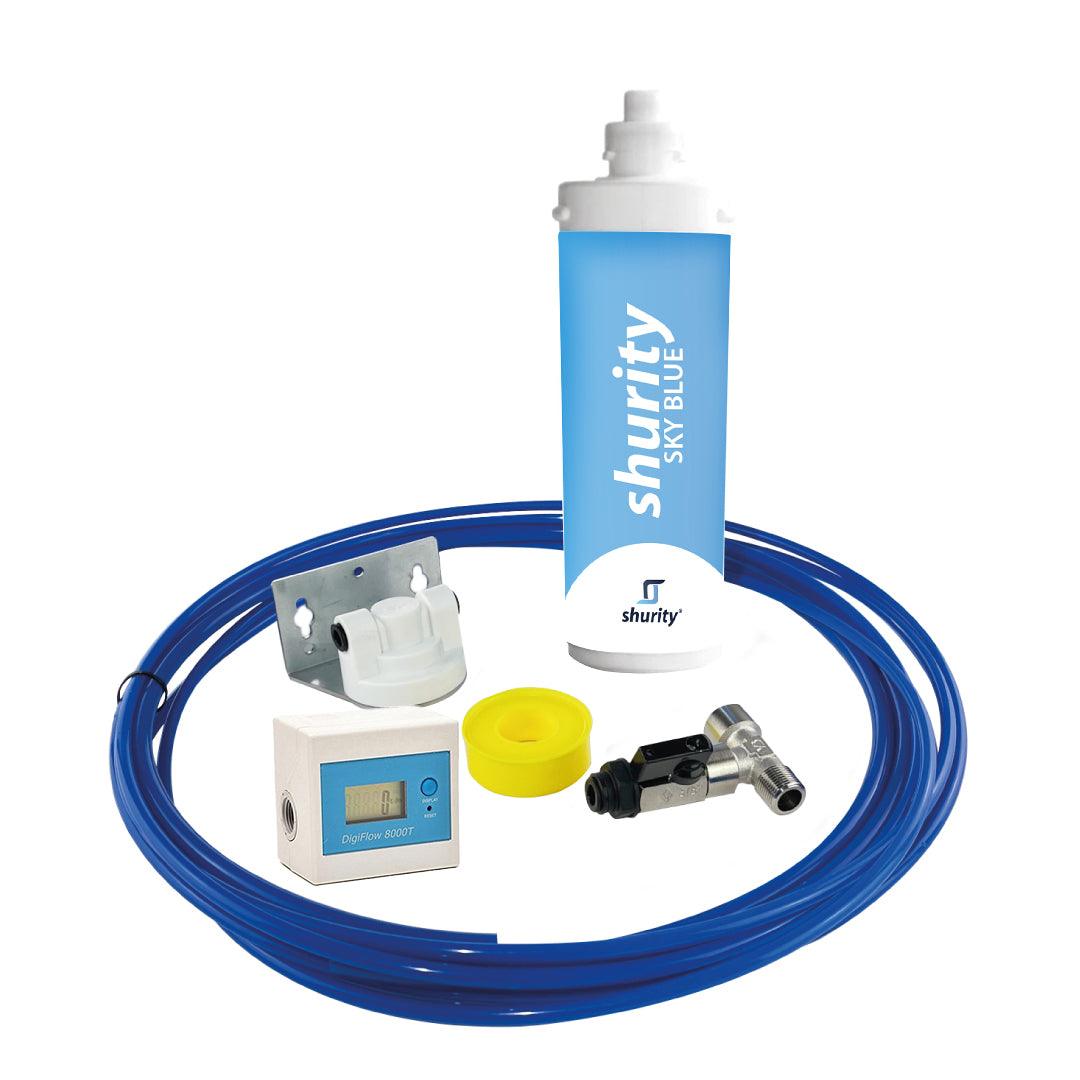 Refrigeratore acqua con Filtrazione Sopralavello 15Lt/h. Bianco – 3 Vie Liscia ambiente, fredda e gassata - AcquaVitale
