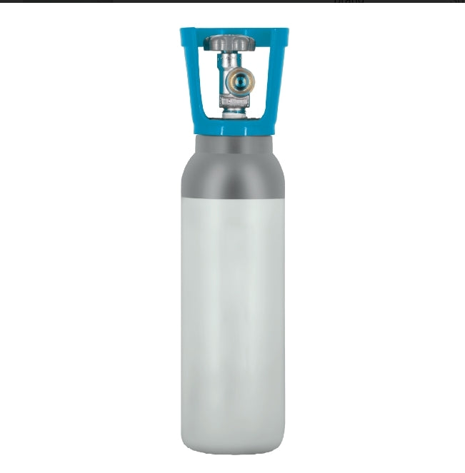 Bombola Co2 in acciaio ricaricabile 2Kg. con valvola residuale – W21,7×1/4″