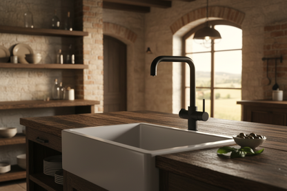 Rubinetto cucina legno scuro