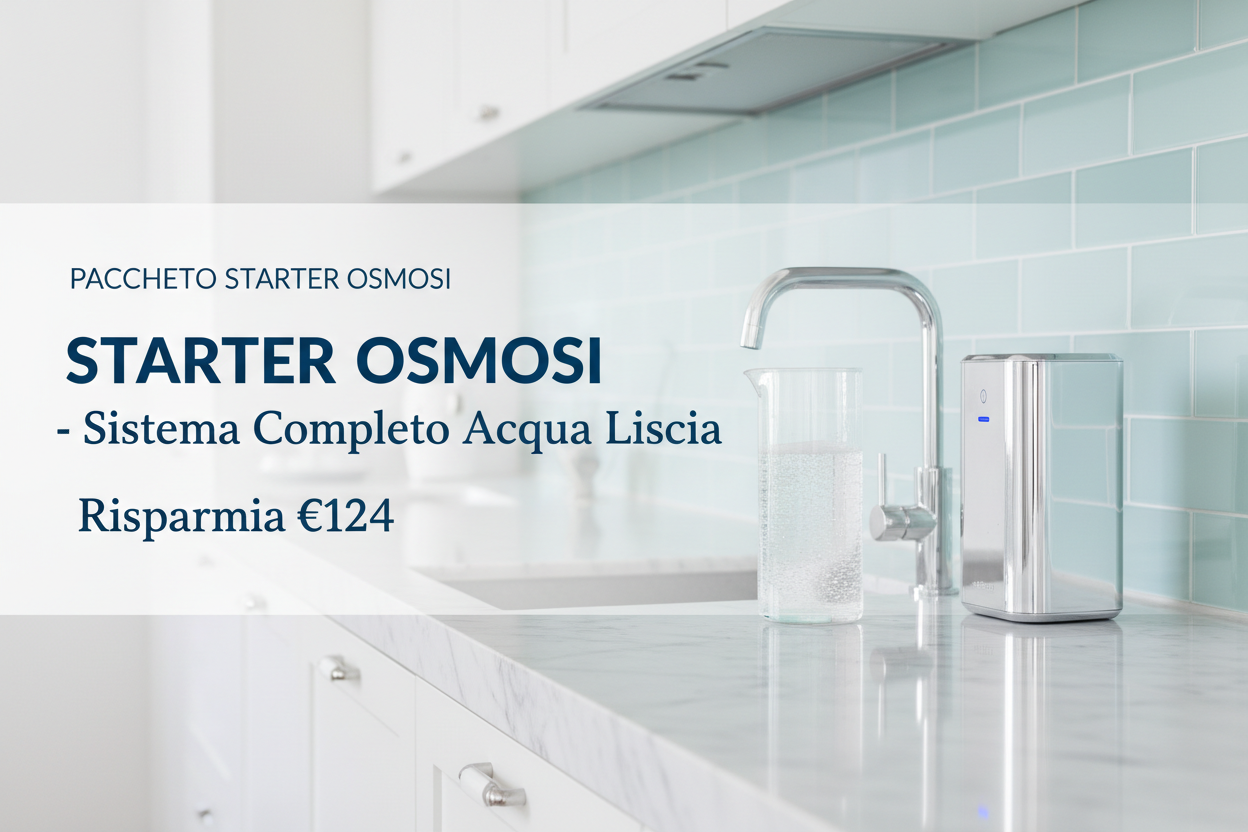 Pacchetto STARTER OSMOSI - Sistema completo depuratore osmosi inversa AcquaVitale