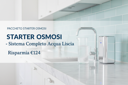 Pacchetto STARTER OSMOSI - Sistema completo depuratore osmosi inversa AcquaVitale