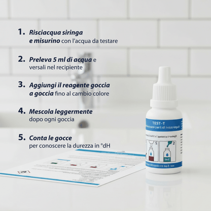 Test Durezza Acqua Titrant Shurity | Misura Calcare °F Gradi Francesi