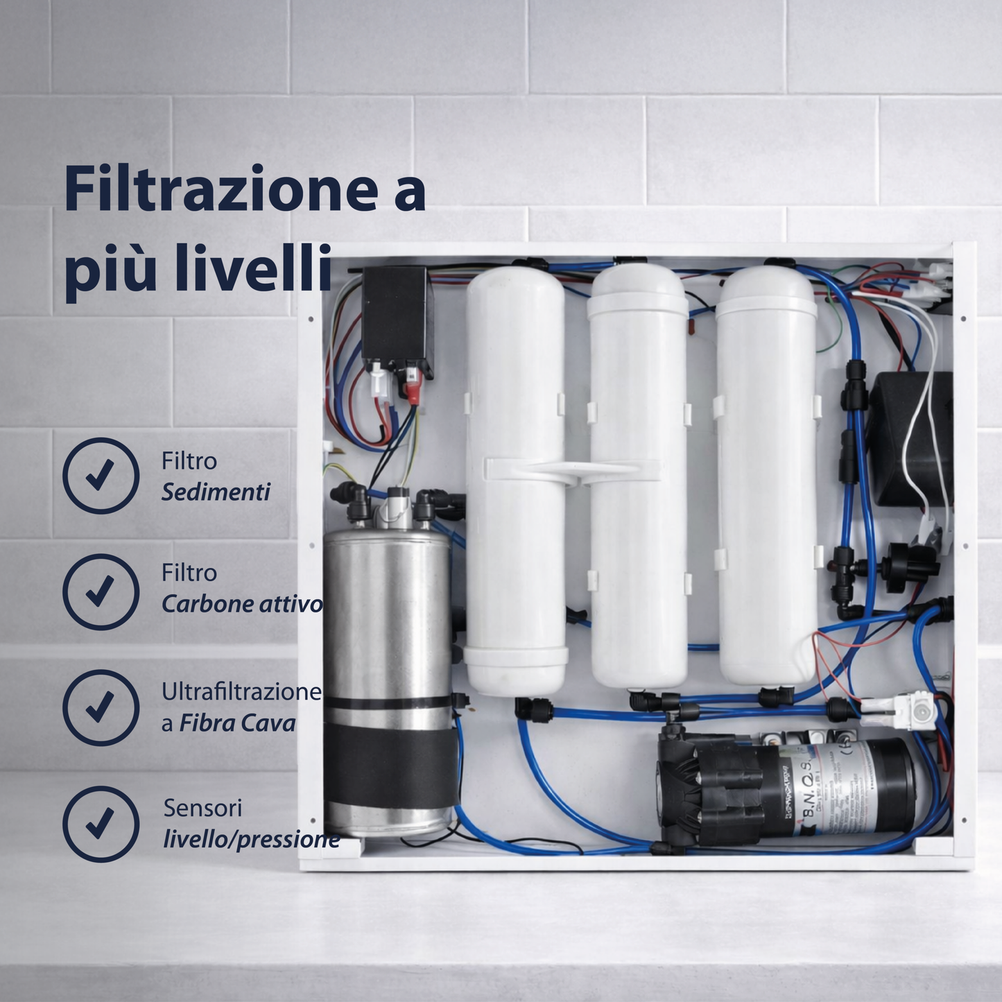 Depuratore Ultrafiltrazione Nova Smart - Sottolavello 2 Vie con Display Digitale